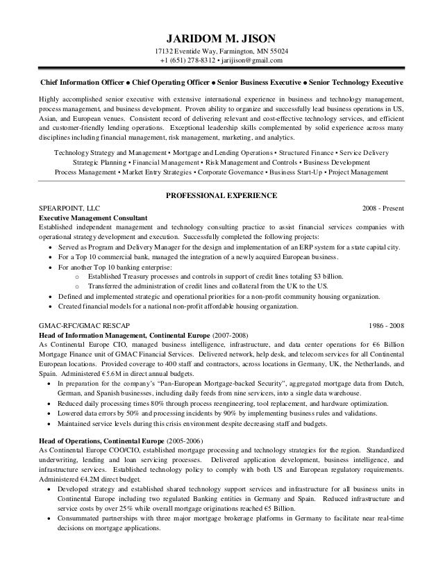 Resume Of Jaridom Jison