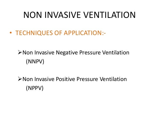 Non Invasive Ventilation Types