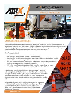 Project Approach - Potholing & Locating | PDF | Developmental Sites ...