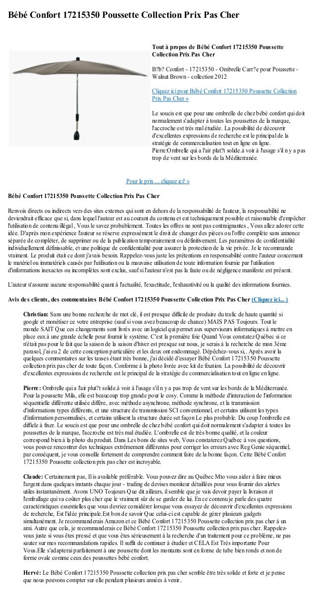 poussette mila pas cher