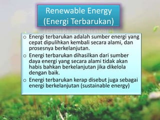 Beberapa istilah dalam ilmu lingkungan
