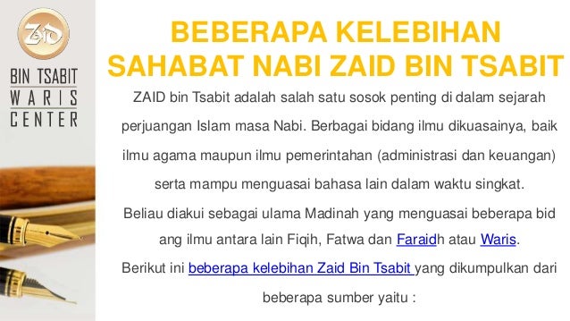 Zaid bin haritsah biografi