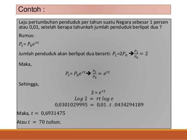 Beberapa Ukuran Dasar Demografi