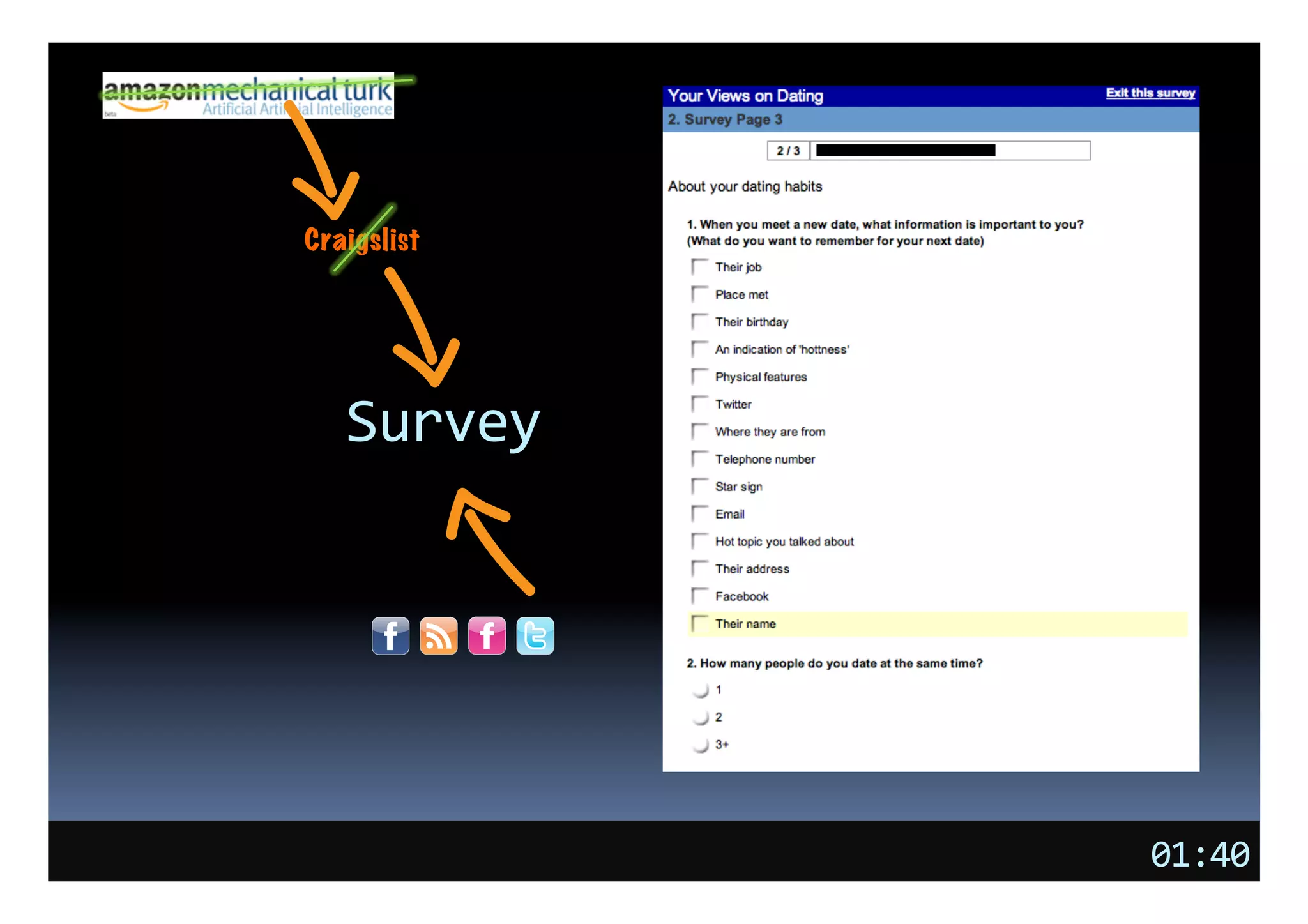 Craigslist




   Survey	
  




                01:40	
  
 
