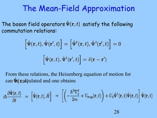 Field Commutation Relations Bec | PPT
