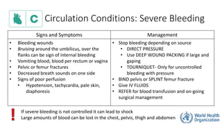 Deep Bleeding Basic Emergency Care Course | PPTX