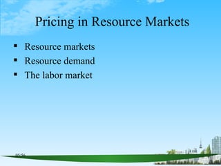 Pricing in Resource Markets ,[object Object],[object Object],[object Object]