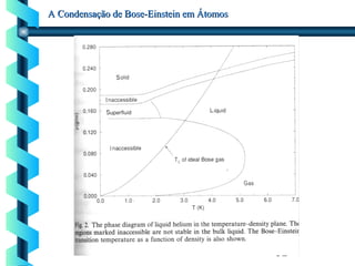 32
A Condensação de Bose-Einstein em ÁtomosA Condensação de Bose-Einstein em Átomos
 