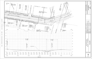 POE
=
STA.29+93.89
PT
=
STA.29+77.27
PC=
STA.28+42.64
PT=
STA.28+24.02
PC=STA.27+23.47
DESIGN-DETAILED
BYDATEPROJ.MANAGER
SHEET NUMBER
FIELDCHANGES
REVISIONS1
REVISIONS2
REVISIONS3
REVISIONS4
CHECKED-REVIEWED
HIGHWAYDivision:Filename:...HIGHWAYMSTA008_HDPLAN3.DGNUsername:Date:7/28/2015Katherine.S.Gray
OF
PLANS
DESIGN2-DETAILED2
DESIGN3-DETAILED3
PIN
HIGHWAYPLANS
STATEOFMAINE
DEPARTMENTOFTRANSPORTATION
DATE
SIGNATURE
P.E.NUMBER
_____
38
20291.10
BIDDEFORD
MAINSTREET
__________
______
______
______
______
______
______
______
______
____________
K.GRAY____________
______________________________
R.BETZ
STP-2029(100)
S.HAYDENT.WHITEDEC2014
8
24+00
25+00
26+00
27+00
28+00
29+00
29+94
29+94
9.0’12.0’12.0’9.0’
HORRIGANCT
HORRIGANCT
WESTERNAVE
RAILROADAVE
HORRIGANCOURT
EOFLOCATION
-FORMER
MAIN
LINE-PORTLAND
DIV.EASTERN
ROUTE
YVON J.PAQUET
LISAA.BARDEN
STATE AID HIGHWAY NO.13 /MAIN STREET
WESTERNAVENUE
THOMASSANGILLO
PORNO.-7
BOOK/PAGE-15745/789
TAXMAP/LOT-37/50
PORNO.-8
BOOK/PAGE-14984/778
TAXMAP/LOT-37/49
POR NO.-11
BOOK/PAGE -1931/36
TAX MAP/LOT -37/48
MATTHEW F.HOLLYDAY
POR NO.-12
BOOK/PAGE -14738/356
TAX MAP/LOT -37/47
MAIN STREET STORAGE,LLCPOR NO.-4
BOOK/PAGE -14463/700
TAX MAP/LOT -37/159
BOSTON
&
MAINERAILROAD
POR
NO.-
BOOK/PAGE-
TAX
MAP/LOT-37/
PAYTON E.HURLIN
POR NO.-13
BOOK/PAGE -15286/913
TAX MAP/LOT -37/27
12’PASSAGEWAY
MATTHEW BROOKER
POR NO.-10
BOOK/PAGE -3418/347
TAX MAP/LOT -37/26
CLAUDER.GRENIER
PORNO.-9
BOOK/PAGE-11745/202
TAXMAP/LOT-37/25
ROBERT L.ZIMNICKI
POR NO.-6
BOOK/PAGE -9304/106
TAX MAP/LOT -37/17
POR NO.-5
BOOK/PAGE -6394/289
TAX MAP/LOT -37/16-2
MAINE,INC.
CABLEVISION OF
HERITAGE
INHABITANTS OF THE CITY OF BIDDEFORD
POR NO.-3
BOOK/PAGE -2482/220
TAX MAP/LOT -37/16
BOSTON
&
MAINERAILROAD
POR NO.-1
BOOK/PAGE -2482/220
TAX MAP/LOT -37/15
OF BIDDEFORD
INHABITANTS OF THE CITY
PLAN BOOK 15,PAGE 18
YORK COUNTY REGISTRY OF DEEDS
VAL.SEC.3 -MAP 93 -PT.PCLS 3 & F ON MAP 92
DATED -NOVEMBER 1945
BIDDEFORD -SACO GRAIN COMPANY
BOSTON & MANE RAILROAD TO
PLAN OF PLAN
PLAN BOOK 3,PAGE 11 & 21
YORK COUNTY REGISTRY OF DEEDS
FEBRUARY 9,1878
BY JAMES GADE
BELONGING TO R.W.RANDALL
PLAN OF HOUSE LOTSPLAN BOOK 15,PAGE 15
YORK COUNTY REGISTRY OF DEEDS
DATED -AUGUST 12,1943
BY LIBBY & DOW ENGINEERS
OF PEPPERELLM’F’G CO.
PLAN SHOWING LAND
L.O.W.P.
TO
SOUTH
STREET
STA
4946+57.8
65
70
75
80
85
90
95
100
105
110110
65
70
75
80
85
90
95
100
105
110110
24+00 25+00 26+00 27+00 28+00 29+00 29+94
24+00 25+00 26+00 27+00 28+00 29+00 29+94
PROFILE
PVC=STA.24+00.40
ELEV.=75.02
LOW POINT = STA. 27+25.33
ELEV. = 72.94
G =-1.28%
V.C.L. = 364’
E = 0.655’
SD = 990’ V.C.L. = 100’
E = 0.241’
SD = 1647’
EXISTING
PROPOSED
EL.75.02
EL.74.72
EL.74.43
EL.74.17
EL.73.94
EL.73.73
EL.73.54
EL.73.38
EL.73.25
EL.73.13
EL.73.05
EL.72.99
EL.72.95
EL.72.94
EL.72.95
EL.72.99
EL.73.14
EL.73.41
EL.73.80
EL.74.98
EL.74.71
EL.74.38
EL.74.06
EL.73.75
EL.73.52
EL.73.39
EL.73.27
EL.73.08
EL.72.96
EL.72.90
EL.72.84
EL.72.81
EL.72.82
EL.72.88
EL.73.00
EL.73.22
EL.73.51
EL.73.81
EL.74.28
EL.74.65
EL.74.57
EL.74.17
EL.73.88
EL.73.72
ELEV.=72.68
PVI=STA.25+82.57
PVI=STA.28+14.74
ELEV.=73.04
SillEL
SillEL
SillEL
W
WW
SillEL
W
IPF
SillEL
G
IPF
SillEL
W
SillEL
W
IPF
SillEL
W
E = 4.66’
T = 50.84’
L= 100.55’
R = 275.00’
PI= 27+74.31
CURVE DATA #1
E
=
3.18’
T
=
67.51’
L
=
134.63’
R
=
716.00’
PI=
29+10.15
CURVE
DATA
#2
9.0’12.0’12.0’5’
 