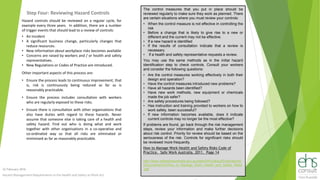 Swa Risk Management Hazard Management Requirements in the Health and Safety at Work Act | PPT