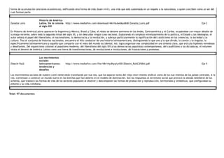 forma de acumulación (enclaves económicos), edificando otra forma de vida (buen vivir), una vida que está sustentada en un respeto a la naturaleza, a quien conciben como un ser del
cual forman parte. 
Zanatta Loris 
Historia de América
Latina. De la colonia
al siglo XXI 
http://www.mediafire.com/download/44n16ulwb6yd6t8/Zanatta_Loris.pdf  Eje 2 
En Historia de América Latina aparecen la Argentina y México, Brasil y Cuba; el relato se detiene asimismo en los Andes, Centroamérica y el Caribe, ocupándose con mayor detalle de
la etapa reciente, sobre todo la segunda mitad del siglo XX, y sin descuidar ningún caso nacional. Explorando el complejo entrelazamiento de la política, el Estado y las ideologías, el
autor señala el papel del liberalismo, el nacionalismo, la democracia y la revolución, y subraya particularmente la significación del catolicismo en las creencias, la sociedad y la
cultura. Tras el conjunto de historias nacionales, encuentra el hilo conductor de una historia latinoamericana, distinguiendo lo que une y lo que divide, lo común y lo singular, lo
específicamente latinoamericano y aquello que comparte con el resto del mundo occidental. Así, logra organizar esa complejidad en una síntesis clara, que articula hipótesis novedosas
y desafiantes. Del organicismo colonial al populismo moderno, del liberalismo del siglo XIX a las democracias populistas contemporáneas, del caudillismo a las dictaduras, el volumen
relata el devenir de América Latina como una tierra de transformaciones, de revoluciones e involuciones, de frustraciones y promesas. 
Zibechi Raúl 
Los movimientos
sociales
latinoamericanos:
tendencias y
desafíos 
http://www.mediafire.com/file/h8v14ydhyq1y430/Zibechi_Ra%C3%BAl.pdf  Eje 5 
Los movimientos sociales de nuestro conti nente están transitando por nue nos, que los separan tanto del viejo movi miento sindical como de los nue mientos de los países centrales. A la
vez, comienzan a construir un mundo nuevo en las brechas que han abierto en el modelo de dominación. Son las respuestas al terremoto social que provocó la oleada neoliberal de los
ochenta, que trastocó las formas de vida de los sectores populares al disolver y descomponer las formas de producción y reproducción, territoriales y simbólicas, que configuraban su
entorno y su vida cotidiana. 
Total: 97 documentos
 