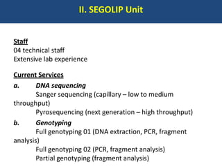BecA hub research, facilities, and capacity building