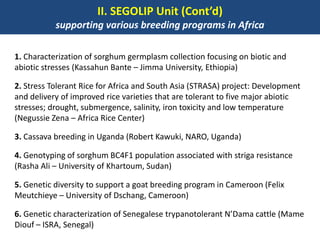 BecA hub research, facilities, and capacity building