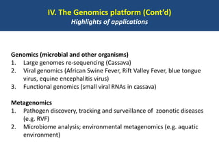 BecA hub research, facilities, and capacity building