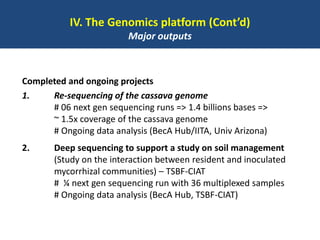 BecA hub research, facilities, and capacity building