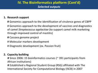 BecA hub research, facilities, and capacity building