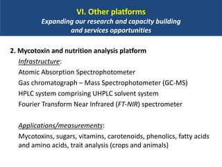 BecA hub research, facilities, and capacity building