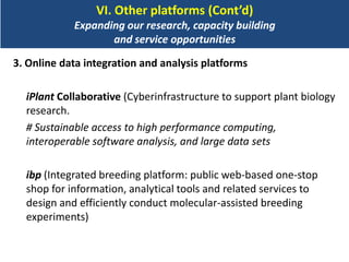 BecA hub research, facilities, and capacity building