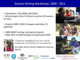 BecA hub research, facilities, and capacity building