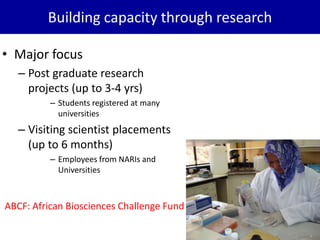 BecA hub research, facilities, and capacity building
