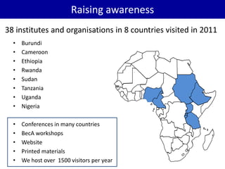BecA hub research, facilities, and capacity building