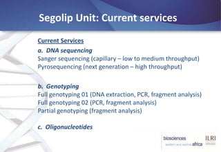BecA-ILRI Hub: Mobilizing biosciences for Africa’s development