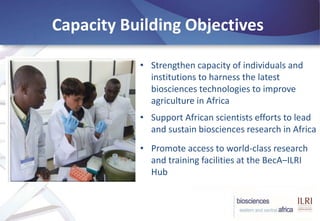 BecA-ILRI Hub: Mobilizing biosciences for Africa’s development
