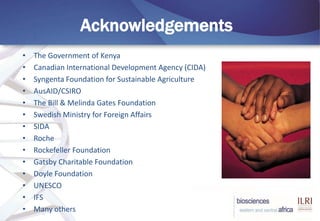 BecA-ILRI Hub: Mobilizing biosciences for Africa’s development