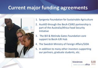 BecA-ILRI Hub: Mobilizing biosciences for Africa’s development