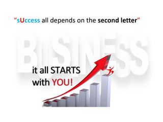 “sUccess all depends on the second letter”
 
