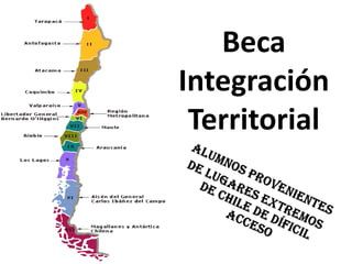 Beca
Integración
 Territorial
 