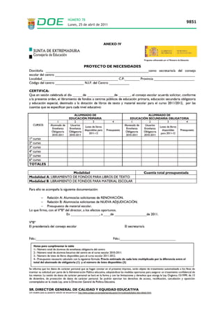 NÚMERO 78
                             9851
Lunes, 25 de abril de 2011
 