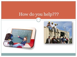 How do you help???
 