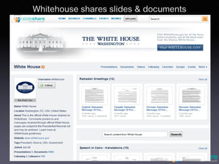 Whitehouse shares slides & documents
 