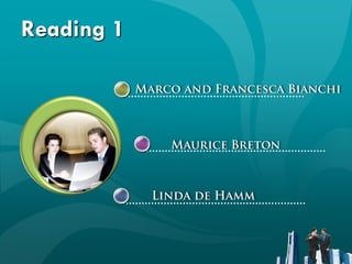 Reading 1
 