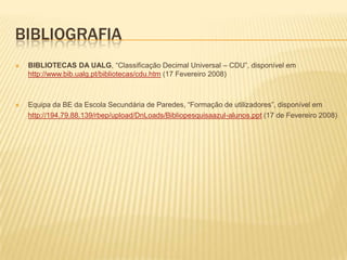 Pesquisa por colecçãoA pesquisa por ‘Colecção’ permite visualizar os títulos existentes numa determinada colecção. 