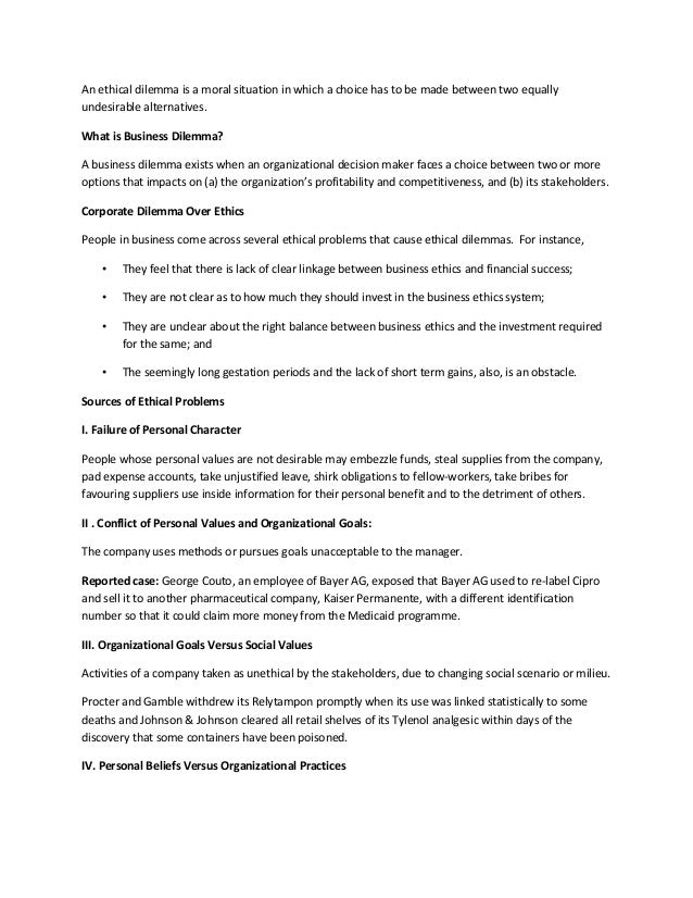 Personal values ethics essay