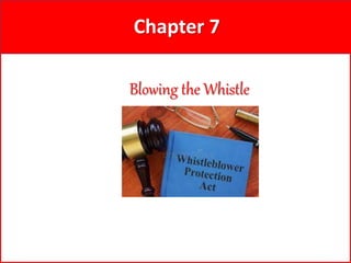1
Chapter 7
Blowing the Whistle
 