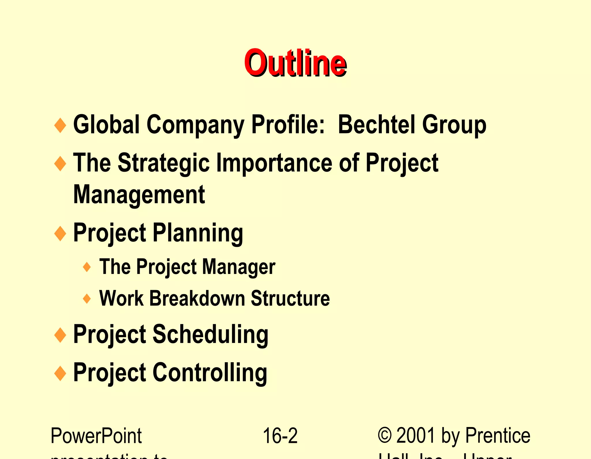 Bechtel project planning example | PPT