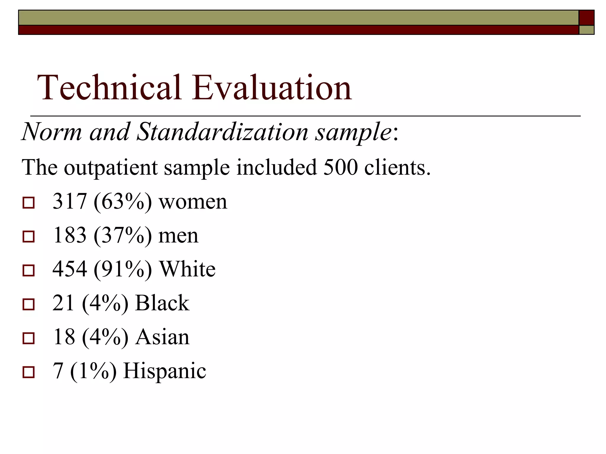 Beck depression inventory | PPTX
