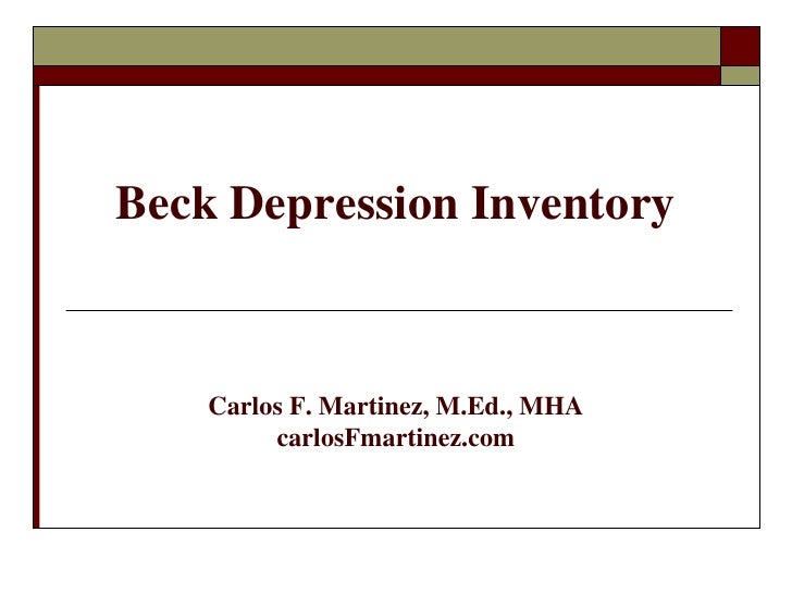 Beck depression inventory