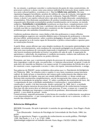 Becker Construtivismo