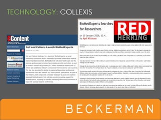 TECHNOLOGY: COLLEXIS
 