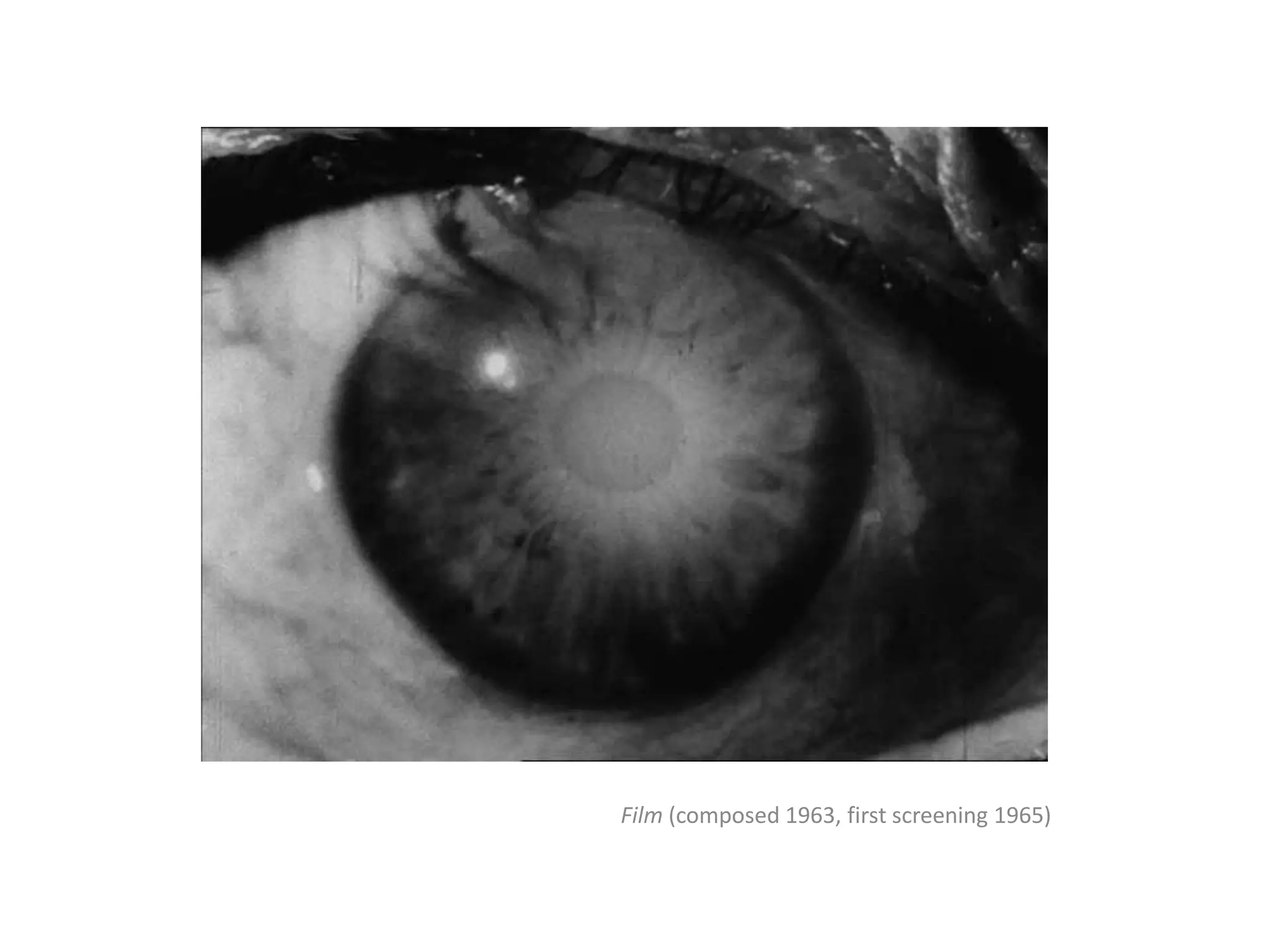 Film (composed 1963, first screening 1965)