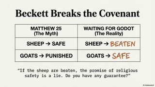The Sheep and the Goat: Beckett’s Subversion of Divine Justice in Waiting for Godot