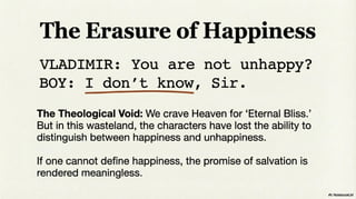 The Sheep and the Goat: Beckett’s Subversion of Divine Justice in Waiting for Godot