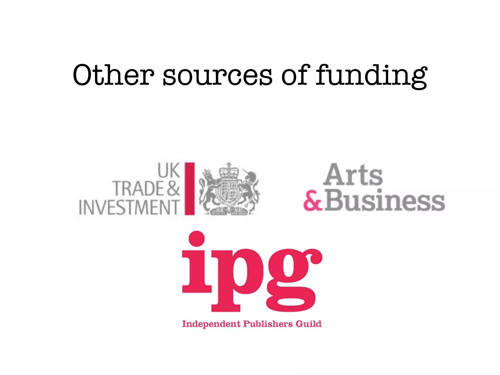Other sources of funding