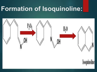 Formation of Isoquinoline:
 