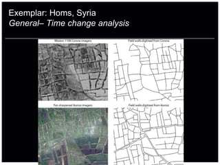 Exemplar: Homs, Syria
General– Time change analysis
 
