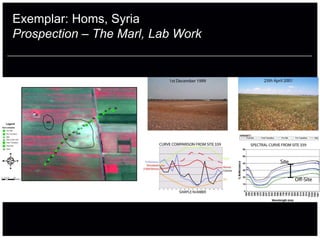 Exemplar: Homs, Syria
Prospection – The Marl, Lab Work
 